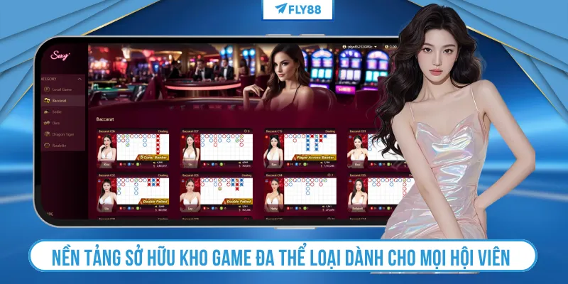 Nền tảng sở hữu kho game đa thể loại dành cho mọi hội viên